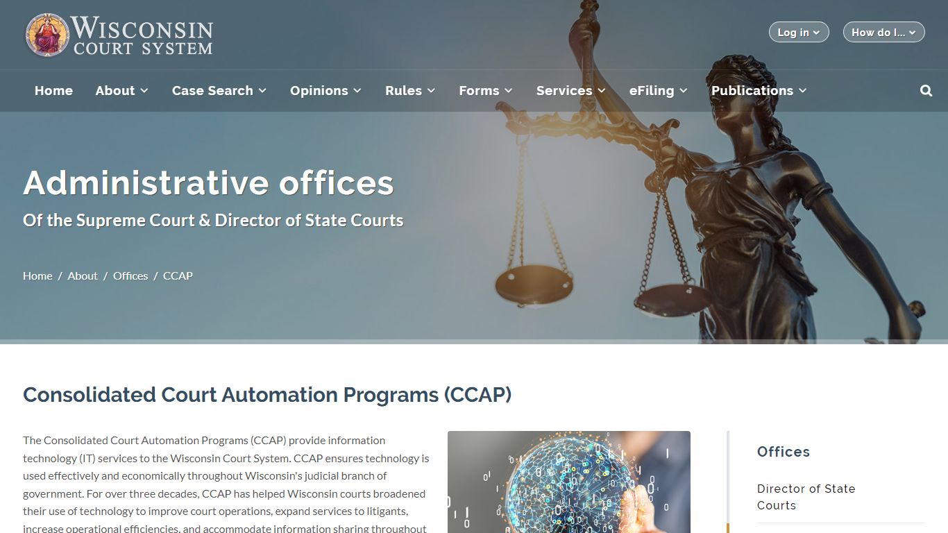 Consolidated Court Automation Programs (CCAP) - Wisconsin Court System